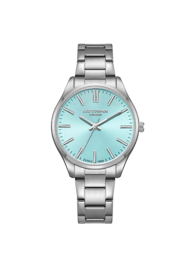 Lee Cooper Lee Cooper LC08011.390 Women's Analog Display Watch & Metal Strap Silver