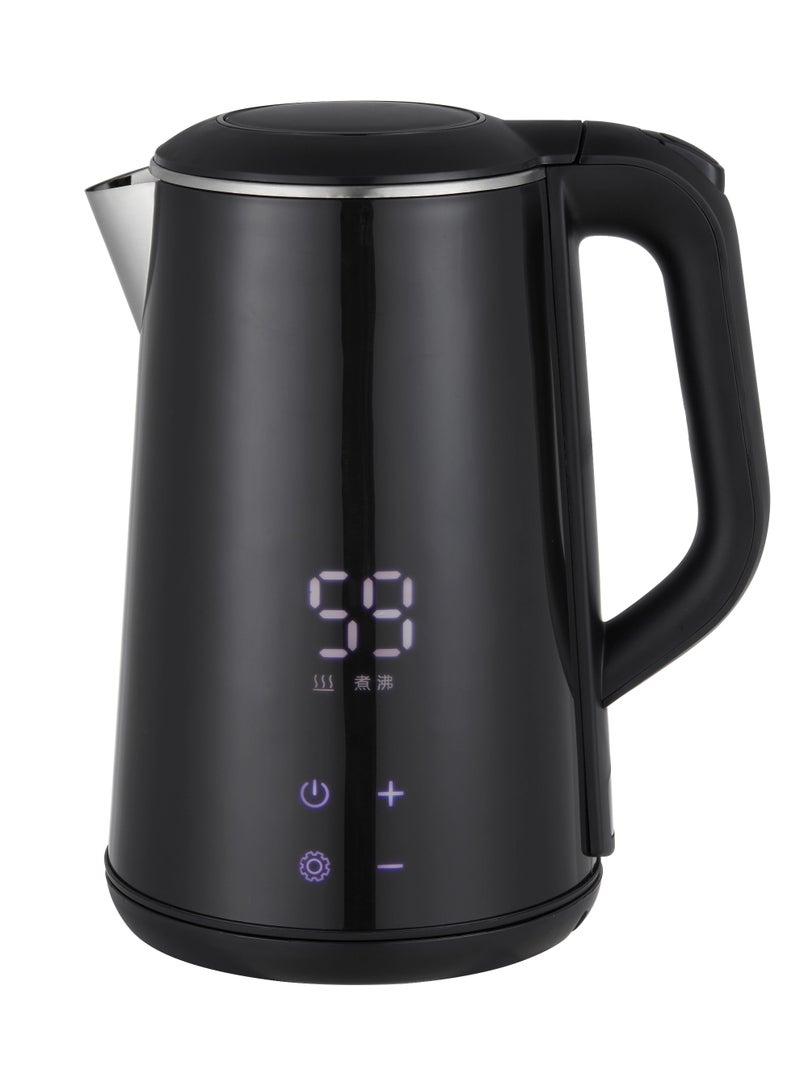 Denx "DENX DX2087 Electric Kettle – 1.6L Stainless Steel, 1500W Power, Electronic Temperature Control with LED Display, Fast Boil in 5-6 Minutes, Auto Shut-Off, 90cm Cable Length" - Image 1