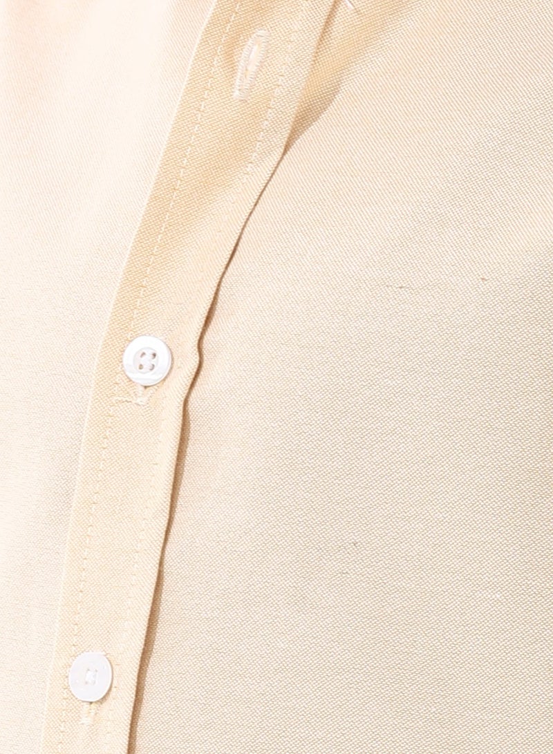 Andora Turn Down Collar Boys Oxford Shirt_ Light Orange  - Image 5
