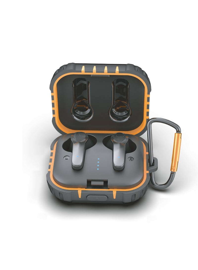 موديكس سماعات بلوتوث Moodix KI23K039 بإلغاء الضوضاء النشط وصوت عميق، أسود-أصفر - Image 3