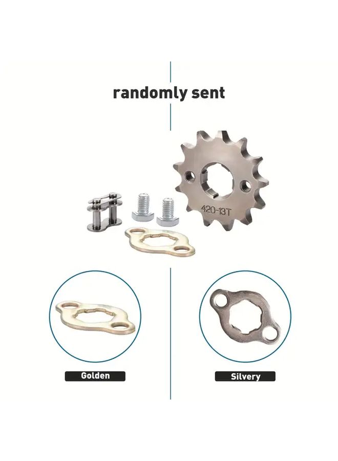 Motorcycle Front Sprocket 420 Chain 13 Teeth 20mm Bore Replacement For 50cc 70cc 90cc 125cc Dirt Bike ATV Go Kart - Image 1