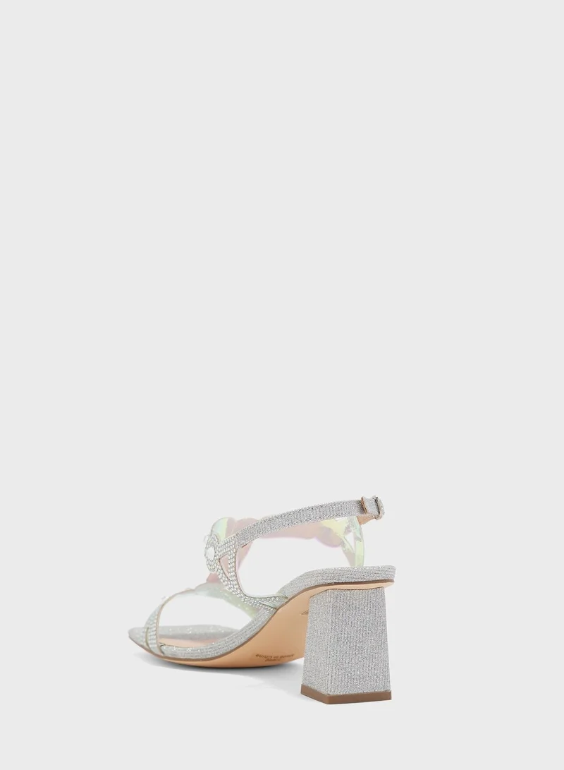 منبور Ankle Strap Mid Heel Sandals