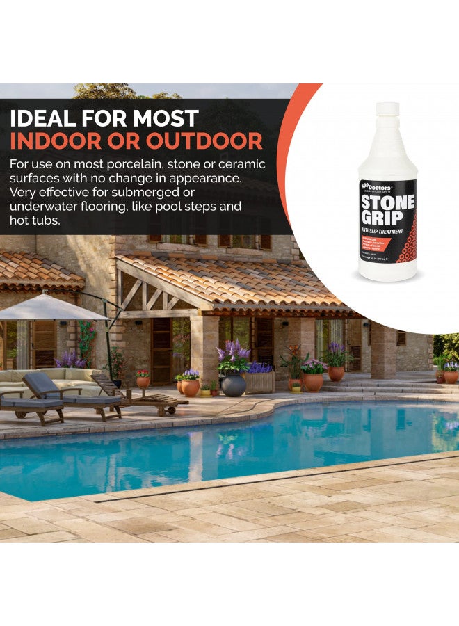 Slip Doctors Stone Grip Industrial (Gallon) Non-Slip Floor Treatment for Tile and Stone to Prevent Slippery Floors. Indoor/Outdoor, Residential/Commercial, Works in Minutes for Increased Traction - Image 4