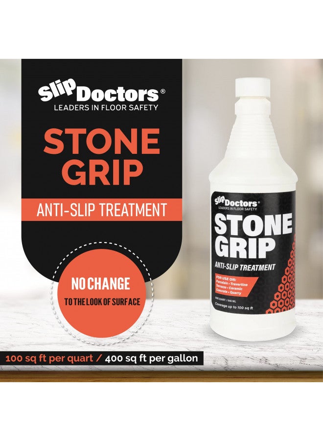 Slip Doctors Stone Grip Industrial (Gallon) Non-Slip Floor Treatment for Tile and Stone to Prevent Slippery Floors. Indoor/Outdoor, Residential/Commercial, Works in Minutes for Increased Traction - Image 2