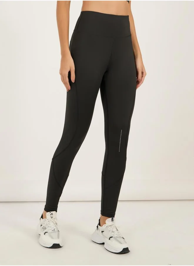 ستايلي Knee Reflective Detail Full Length Leggings