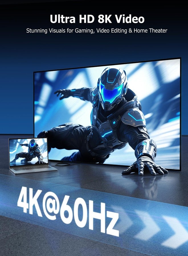 Cable Matters 20Gbps Active USB4 Cable 16.4 ft / 5m, Supports Up to [4K@60Hz Video, 60W Charging, 20Gbps Data Transfer] Compatible with Thunderbolt 4, USB C for VR Headset, MacBook, XPS, Surface Pro - Image 4