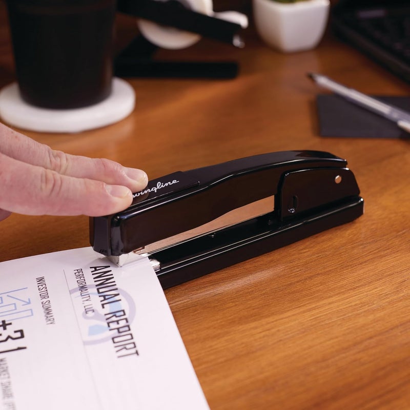 Swing Line Commercial Stapler, 20 Sheet Capacity, Jam Free, Metal, 2 Pack, Black (44401AZ) - Image 3
