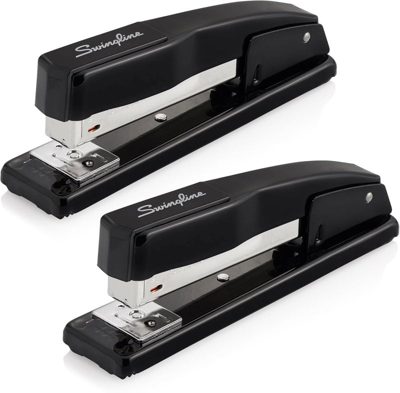 Swing Line Commercial Stapler, 20 Sheet Capacity, Jam Free, Metal, 2 Pack, Black (44401AZ) - Image 1