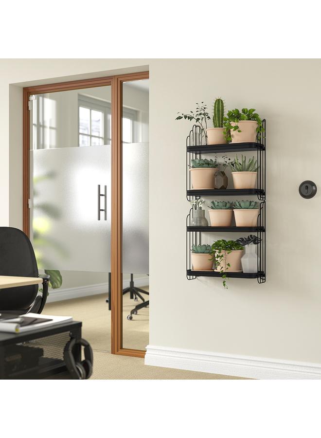 erorex Wall shelf, black, 50x52 cm - Image 5