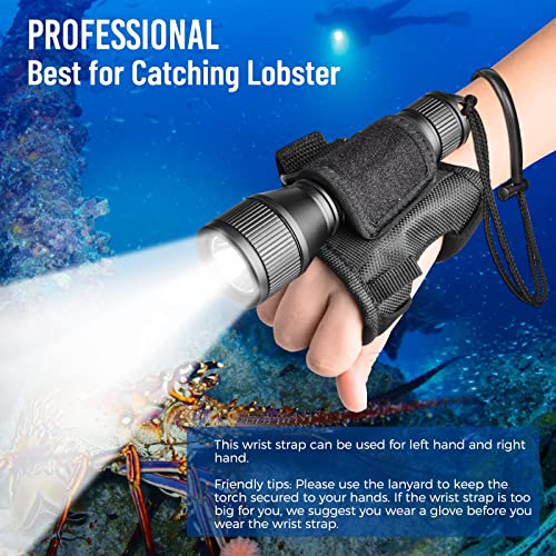 ORCATORCH D550 Dive Light 1000 Lumens Scuba Diving Flashlight 3 Modes IP68 Waterproof Underwater Lights Night Dive Submarine Torch with Wrist Mount for Outdoor Exploration Under Water Sports - Image 2