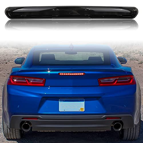 KEWISAUTO LED 3rd Third Brake Light for Camaro 16-20, KEWISAUTO Smoked Black Center High Mount Stop Light for Camaro Gen6 2016-2020 Accessories (1PCS,Replace 84330249 84484034) - Image 1