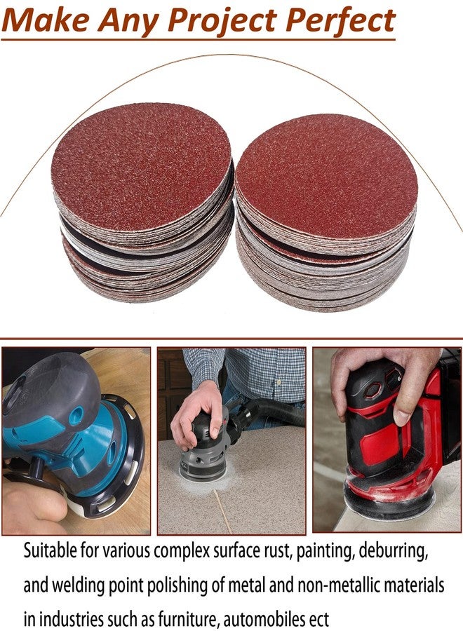SACKORANGE 100 PCS 5" PSA Sanding Discs -20 Each of 60, 80, 120, 180, 240, Grit- 5 Inch Self Adhesive Stickyback Sandpaper Discs for DA Sander, Sand Automotive Car Paint, Woodworking Wood, Metal - Image 5
