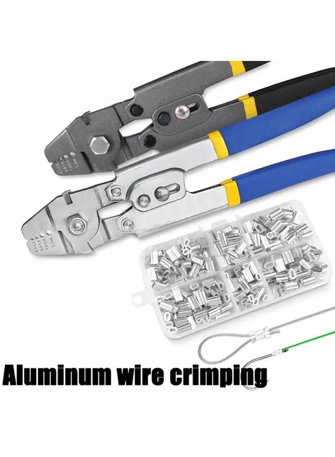 1PC Black And Red Multi Function Wire Crimping Pliers Manual Tool For Steel Rope - Image 3