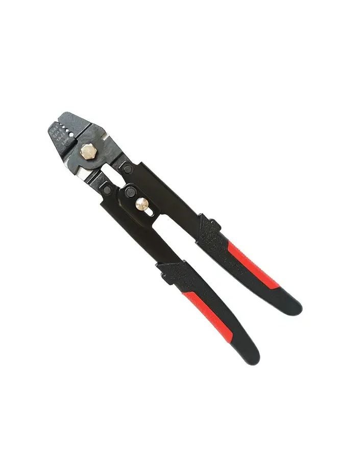 1PC Black And Red Multi Function Wire Crimping Pliers Manual Tool For Steel Rope - Image 1