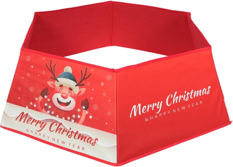 ABOOFAN Christmas Tree Collar Xmas Tree Skirt Plush Holiday Party Supplies for Home Seasonal Festive Décor - Image 1