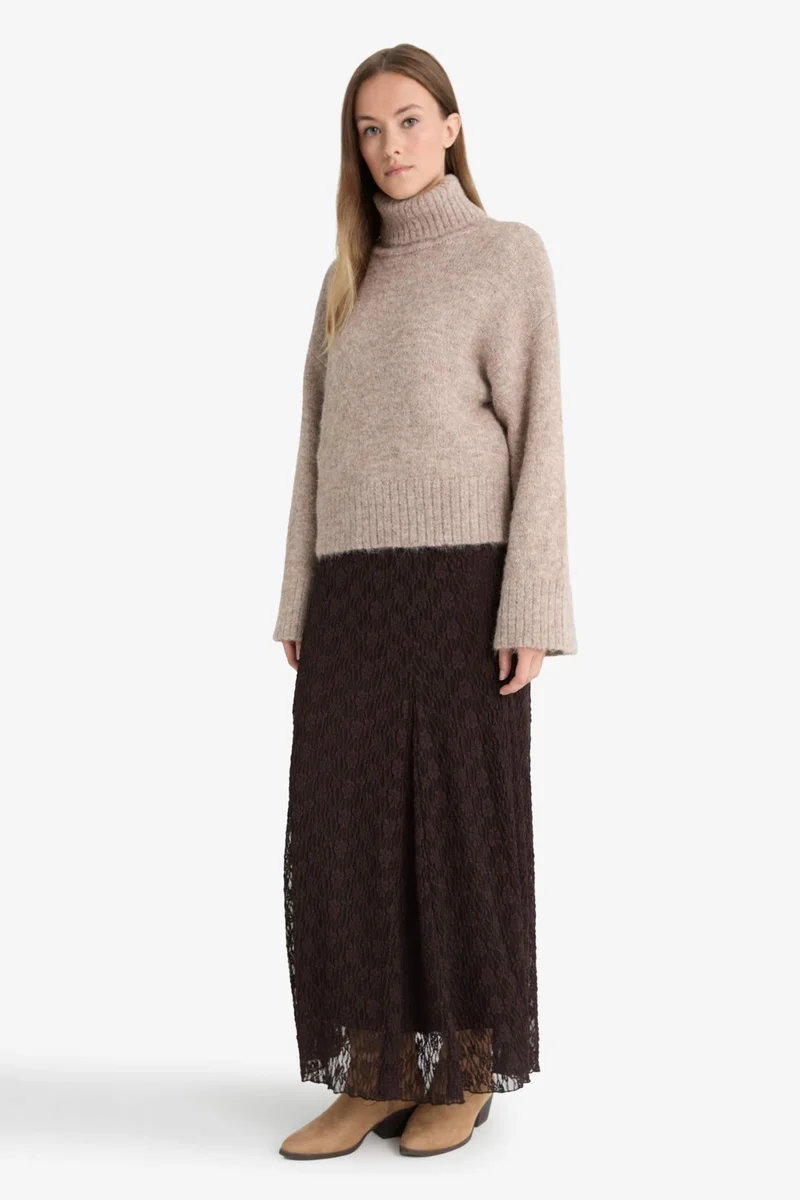 DeFacto A-Line Lace Maxi Skirt