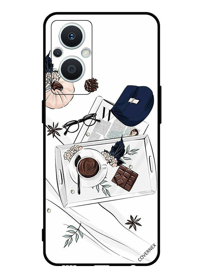 Covernex Protective Case Cover For Oppo Reno 7 Lite Coffee Chocolate Art - Image 1