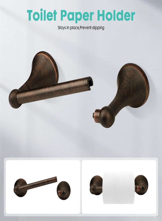 Ntipox Antique 4 Piece Bathroom Hardware Accessories Set Oil Rubbed Bronze,24 Inch Towel Bar Set with Double Post Pivoting Toilet Paper Holder,Towel Rack Set Vintage,Bathroom Towel Holder Set Bronze - Image 3