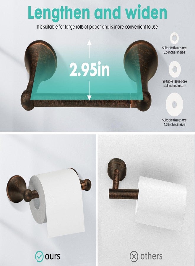 Ntipox Antique 4 Piece Bathroom Hardware Accessories Set Oil Rubbed Bronze,24 Inch Towel Bar Set with Double Post Pivoting Toilet Paper Holder,Towel Rack Set Vintage,Bathroom Towel Holder Set Bronze - Image 4
