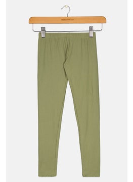 Epic Threads Kids Girl Solid Pull On Leggings, Olive  - Image 2