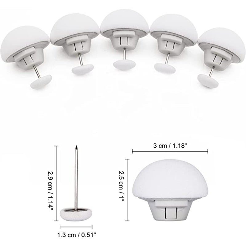 WINDKART MushroomShaped Duvet Clips NonSlip Unbreakable Quilt Holder Fasteners RustProof Duvet Cover Fixtures for Comforters 16 Gray - Image 2