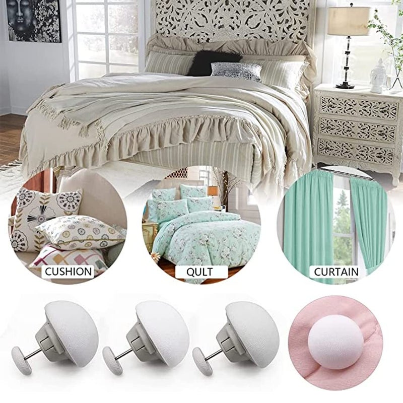 WINDKART MushroomShaped Duvet Clips NonSlip Unbreakable Quilt Holder Fasteners RustProof Duvet Cover Fixtures for Comforters 16 Gray - Image 4