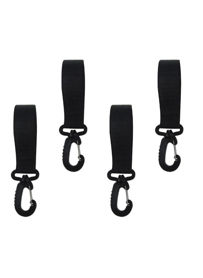 Daytoyz - 4pcs Professional Kayak Paddle Fixing Hooks Adjustable Canoe Paddle Fixators (Black) - Image 1