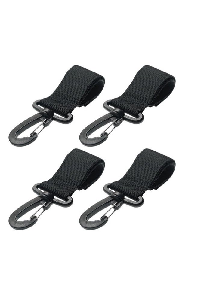 Daytoyz - 4pcs Professional Kayak Paddle Fixing Hooks Adjustable Canoe Paddle Fixators (Black) - Image 1