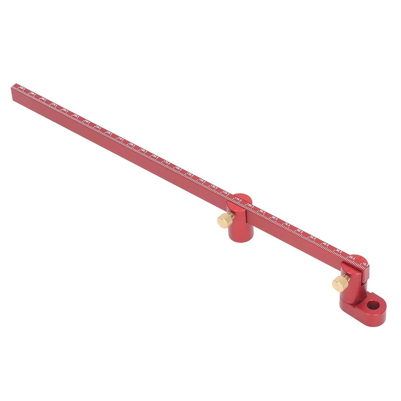 مسطرة دائرية للأعمال الخشبية من سبائك الألومنيوم 300 مم مقياس قياس متعدد الأغراض للنجارين - Image 5