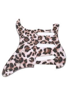 Thoraya Guitar Left Hand Pickguard PVC 3 Layers Protective Decorative Guitar Scratch Plate for Strat Leopard Print  - Image 5