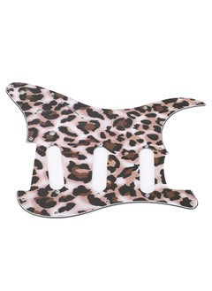Thoraya Guitar Left Hand Pickguard PVC 3 Layers Protective Decorative Guitar Scratch Plate for Strat Leopard Print  - Image 4