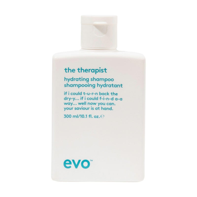 EVO The Therapist Hydrating Shampoo  Hydrates Strengthen and Softens Whilst Improving Shine  Protects Colour Treated Hair Helps to Detangle  300ml  101floz