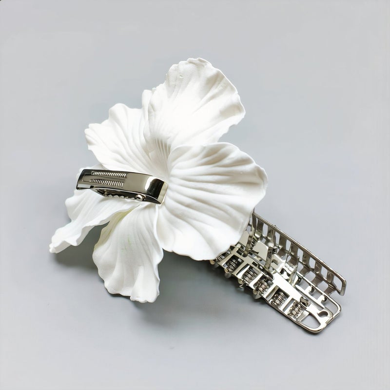 Hibiscus Flower Hair Clip Ladies Girls Kids All Age Universal Hair Accessory for Women - Image 5