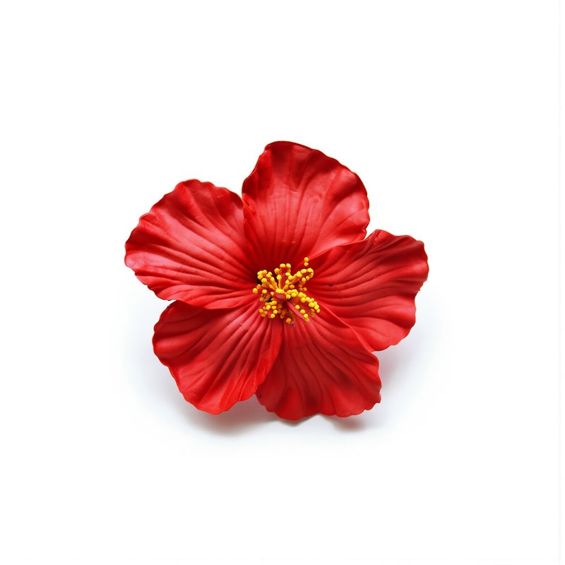 Hibiscus Flower Hair Clip Ladies Girls Kids All Age Universal Hair Accessory for Women - Image 2
