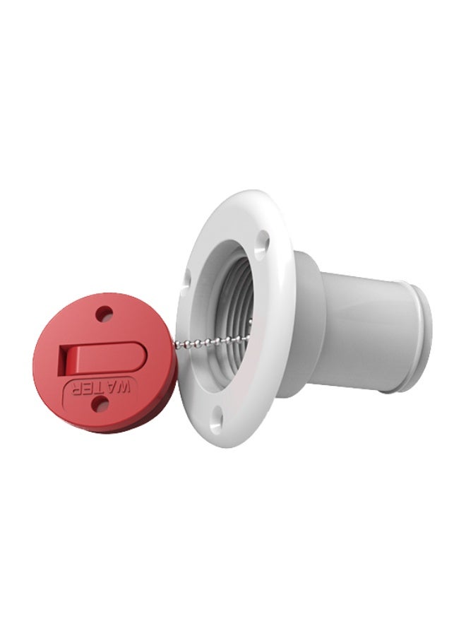 SEAFLO Fuel Deck Filler Cap Marine Fuel Hatch Cover Diesel Gas Water White Black - Image 5