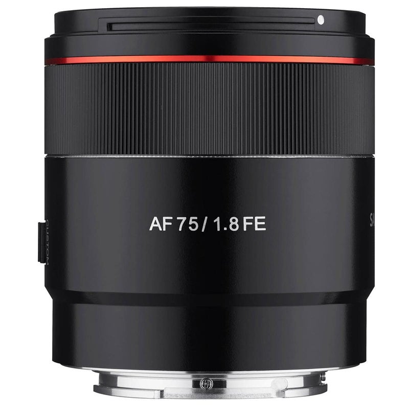 Samyang عدسة ساميانغ AF 75mm F1.8 بؤرية تلقائية التركيز مدمجة لكاميرات سوني FE، سوداء (SYIO75AF-E) - Image 3