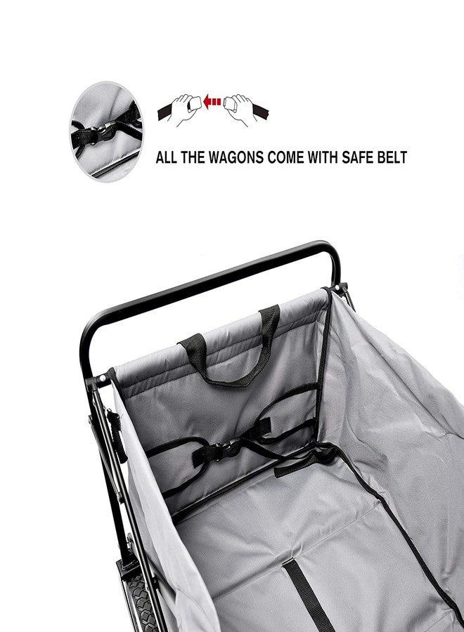 Shelzi Garden Cart Trolley Foldable Pull Wagon Folding Trolley Camping Trolley on Wheels Heavy Duty Wagon Hand Cart Festival Trolley Outdoor - Image 3