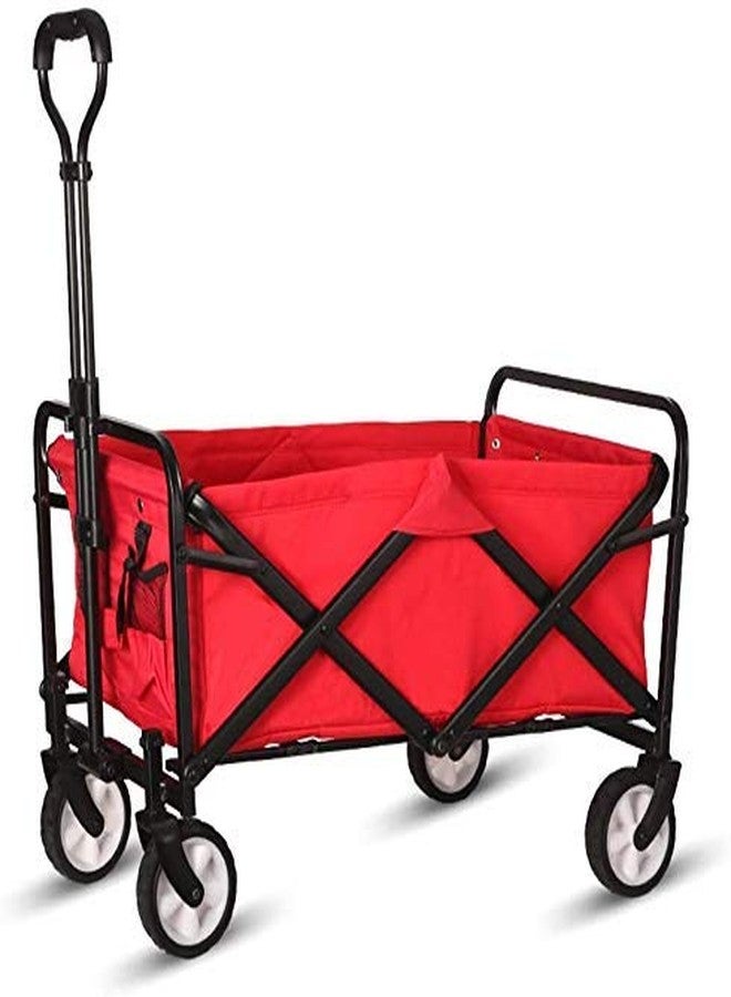 Shelzi Garden Cart Trolley Foldable Pull Wagon Folding Trolley Camping Trolley on Wheels Heavy Duty Wagon Hand Cart Festival Trolley Outdoor - Image 1