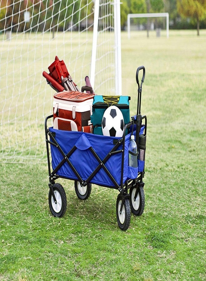 Shelzi Garden Cart Trolley Foldable Pull Wagon Folding Trolley Camping Trolley on Wheels Heavy Duty Wagon Hand Cart Festival Trolley Outdoor - Image 4