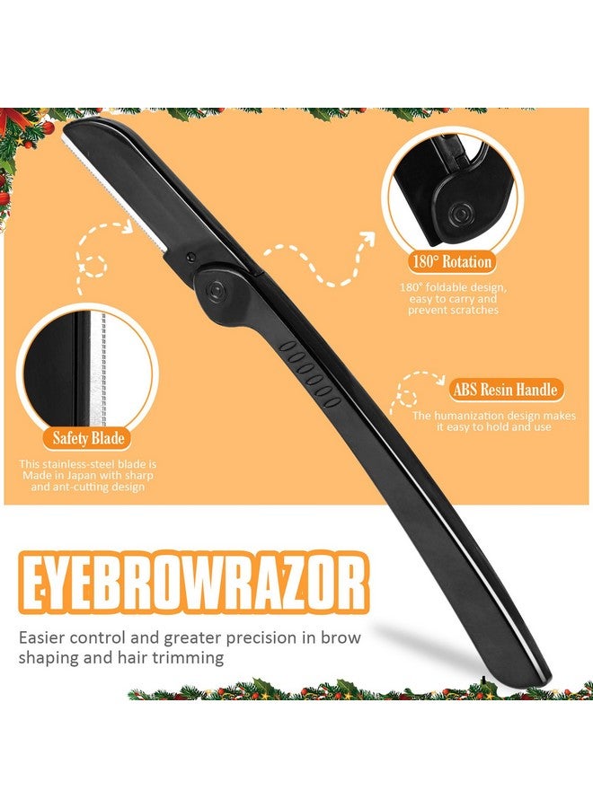 Yougai Tweezers and Nail Clippers Set,9 Pcs Professional Stainless Steel Tweezers Kit-Great Precision Tweezers with Curved Scissors and Eyebrow Razor for Daily Beauty Tools with Leather Travel Case - Image 4