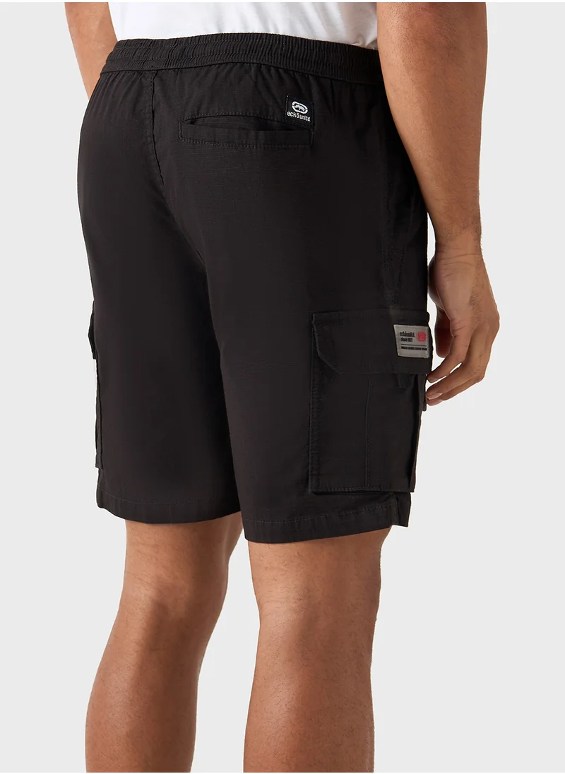 Ecko Unltd. Ecko Textured Flexi Waist Shorts with Cargo Pocket