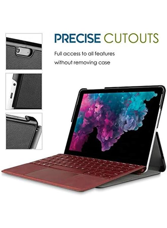 Procases Case For 12.3" Microsoft Surface Pro 7 Plus Pro 7 Pro 6 Pro 5 Pro 4 Pro Lte Slim Light Smart Cover Stand With Built In Pen Holder Fit For Surface Type Cover Black - Image 5