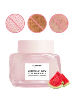 CARVENCHY Watermelon Glow Sleeping Mask, Watermelon Overnight Face Masks Skincare, with AHA, Hyaluronic Acid, Niacinamide - Anti Aging Face Cream for Smooth, Glowing (50ml)  - Image 1