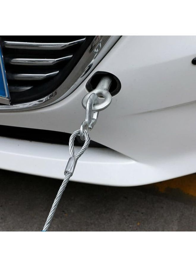 Generic 4M Car Vehicles Emergency Steel Tow Rope with Hook - Image 2