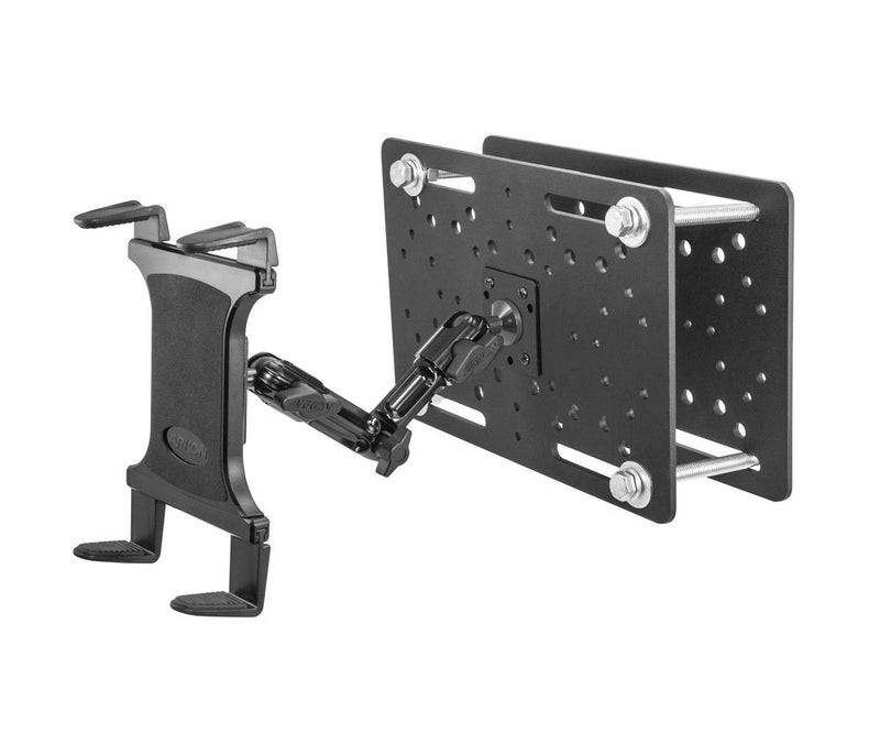 ARKON Mounts Slim-Grip Forklift Tablet Mount for Forklift Overhead Guards Adjustable Multi-Angle Arm Durable Mounting Plates for iPad, Samsung, Google, Nokia, and More - Image 1