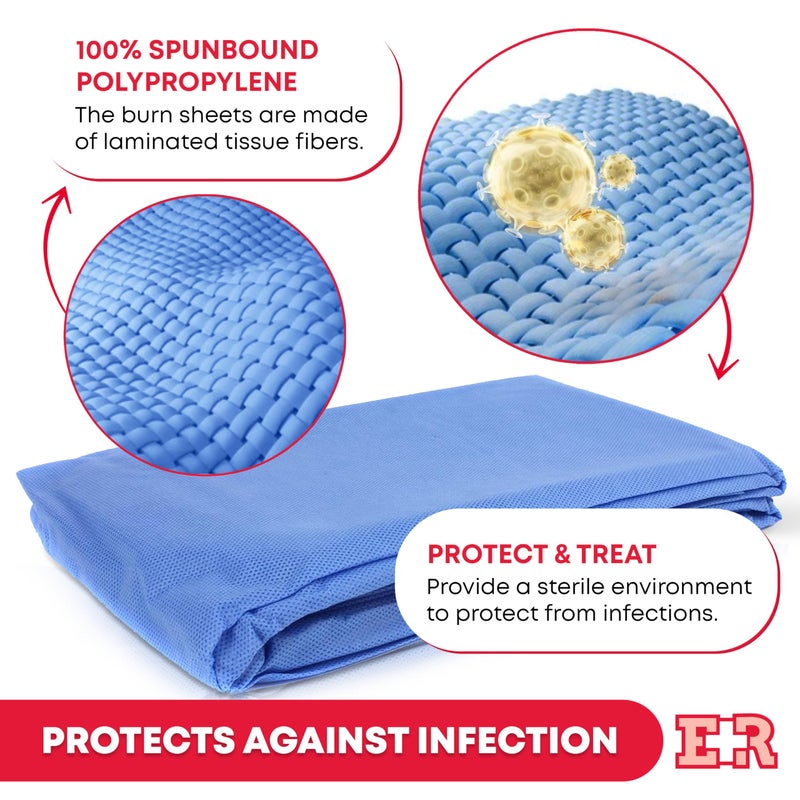 Ever Ready First Aid Sterile Burn Sheet Blanket â€“ 60â€x 90â€ - Image 3