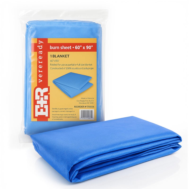 Ever Ready First Aid Sterile Burn Sheet Blanket â€“ 60â€x 90â€ - Image 1