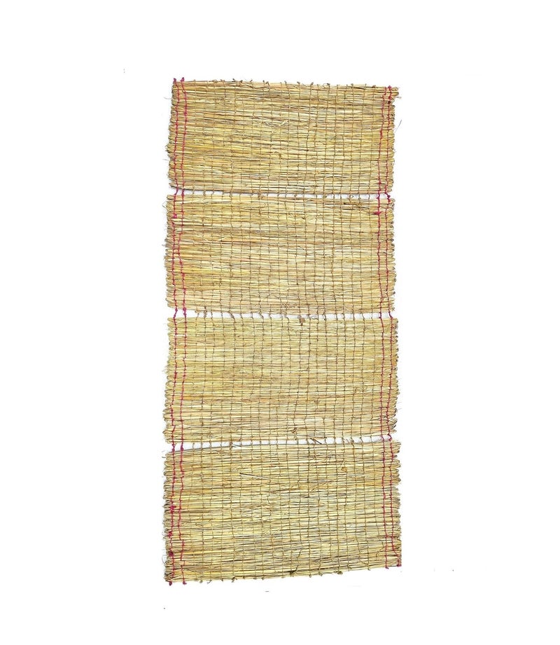 Achleshwar Achleshwar 100 Natural Grass Kusha Aasan MatGrass Puja Mat Size 2 x4 Feet  - Image 1