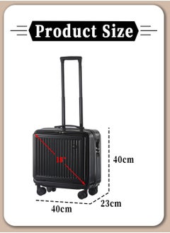 18inch Carry-on Suitcase, Lightweight Travel Boarding Luggage, Front Opening, with Digital Combination Lock, Upgraded Silent 360° Wheels, for 3-5 Days Business, Trip, Weekender, Black - pzsku/ZE5DDF51CCBFCDE3B3D88Z/45/_/1729741116/40ac4b28-9ca0-45b7-99f4-24e31a7dc2ec