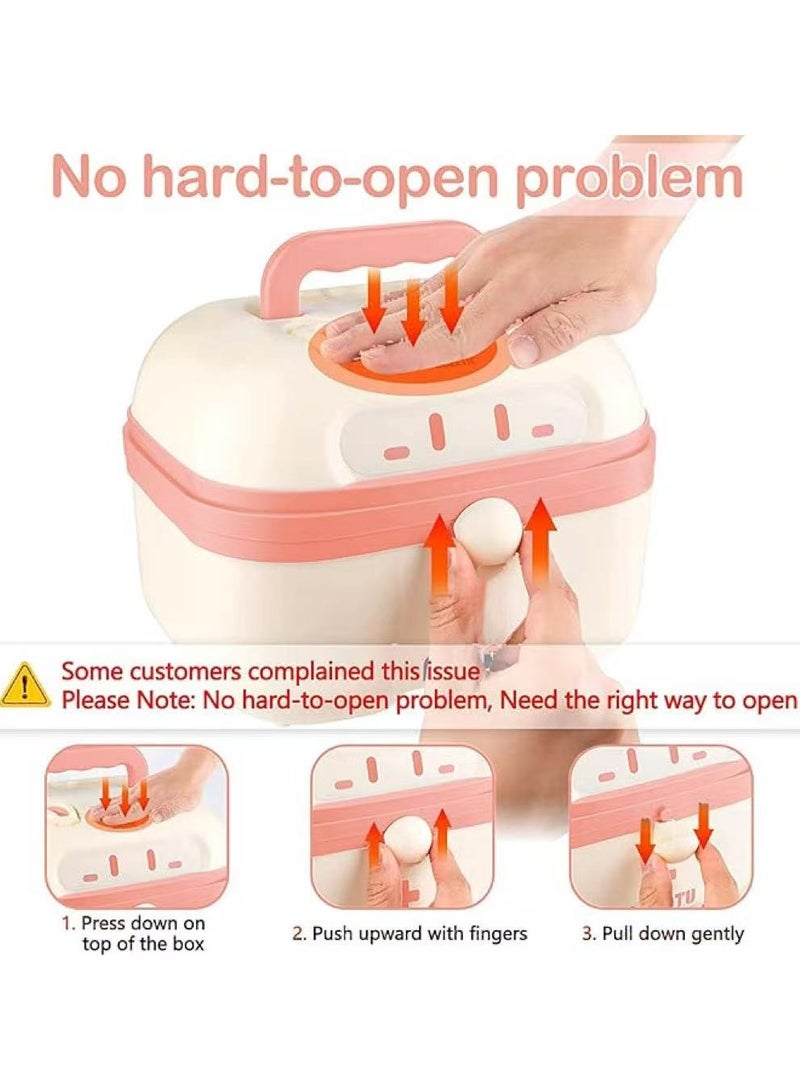 Doctor Kit for Kids - Pretend Play Educational Doctor Toys, Medical Kit with Stethoscope, Doctor Playset for Dentist Doctor, Role Play Toys for 3 4 5 6 7 8 Years Old Girls & Boys Toddler Gifts（pink） - Image 5